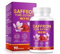 Saffron Supplements Capsules for Women & Men 90 Count - 88.5 mg Pure Saffron Extract per Serving - Supports Mood, Focus, Energy, Eye Health - Vegan, Non-GMO, 3 Month Supply