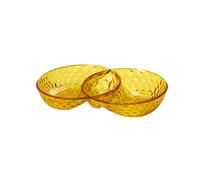 Saffron yellow HORS D’OEUVRES DISH "VANITY"