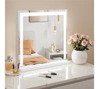 S'AFIELINA Hollywood Vanity Mirror Dressing Table Mirror with Lights 60cm Touch Screen Control Vanity Mirror with 3 Colors Dimmable Adjustable Brightness Makeup Mirror, White