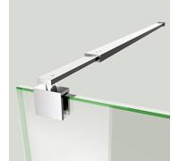 S'AFIELINA Shower Screen Support Bar, 700mm to 1200mm Stainless Steel Adjustable Support Bar for Wet Room Shower Enclosures, Bath Panel, Fits 8-10mm Glass Shower Door (2 Pack)