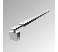 S'AFIELINA Shower Screen Support Bar, 700mm to 1200mm Stainless Steel Adjustable Support Bar for Wet Room Shower Enclosures, Bath Panel, Fits 8-10mm Glass Frameless Shower Door