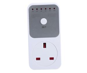 SAFIGLE 1-10 Hour Adjustable Timer Plugs with Plug-in Mechanical Timer and White Abs for Indoor Use Reduces Long-term Power Consumption