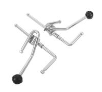 SAFIGLE 1 Pair Adjustable Wheelchair Leg Lift Attachment with Spring Rod - Manual Elevating Footrest Replacement Parts for Seniors - Wheelchair Comfort Accessories for Mobility Aid