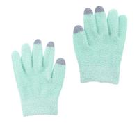 SAFIGLE 1 Pair Dry Cracked Hands Cover Moisturizing Gloves with Screen Touch Function Gel Material for Men and Mothers Green Overnight Hand Caring Tool for Housework and Spa
