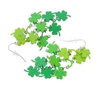 SAFIGLE 1 Pair Four-Leaf Clover Earrings Lucky Shamrock Dangle Jewelry Irish Festival Accessories St Patrick's Day Drop Earrings Green Alloy