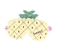 SAFIGLE 1 PC Breathable Plush Sleep Mask for Adults Cartoon Pineapple Design Comfortable Eye Cover for Sleeping Travel and Naps Blocks Light with Soft Material Present for Friends