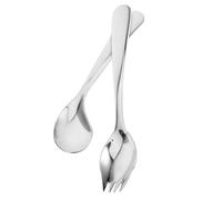 SAFIGLE 1 Set Adaptive Stainless Steel Angled Spoon Set for Patients Ergonomic Curved Cutlery for Elderly Disabled Lightweight Self Feeding Utensils Promote Eating Independence Durable
