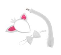 SAFIGLE 1 Set Adorable Fox Ears Headband Tail Costume Set with Bow Tie for Cosplay Stage Performances and Halloween Durable Ages Versatile Foxy Accessory