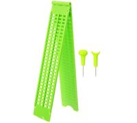 SAFIGLE 1 Set Braille Writing Board Kit with Stylus Line Cell Durable Plastic for Blind Learning Easy to Use Portable for Outdoor Practice and Convenience