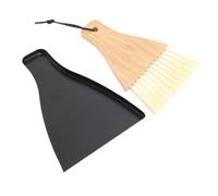 SAFIGLE 1 Set Broom and Dustpan Set Portable Household Cleaning Tool for Home Office Study Ergonomic Design Space Saving Dust Brush Accessory