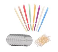SAFIGLE 1 Set Compact Ears Aromatherapy Candles Mixed Color with Tray Safe and Convenient Wax Remover Trumpet Shape for Better Suction Care