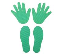SAFIGLE 1 Set Dance Spot Markers: Children Sensory Regulation Plastic Sensory Feet Mats - Classroom Floor Markers for Toddlers - Preschool Tactile Toys Green