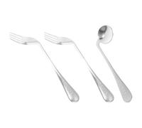 SAFIGLE 1 Set Ergonomic Angled Feeding Utensils for Elderly Lightweight Fork Spoon with Comfortable Elbow Handles for Easy Use and Reduced Wrist Stress
