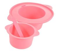 SAFIGLE 1 Set Silicone Mask Bowl Skincare Waxing Kit Wax Warmer for Scented Wax Paraffin Wax Machine Melts Covers Melting Wax Melt Warmer Face Device Removal and Pink Silica Gel re-usable