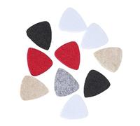 SAFIGLE 10-piece Assorted Felt Guitar Picks for Ukulele Premium Multi-color Plectrums Soft Texture for Beginners and Professionals