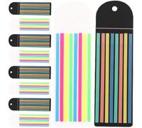 SAFIGLE 10 Sheets Translucent Adhesive Notes Portable Reading Strips Made of Pet Material, Lightweight and Designed to Help and Teens Stay Focused by Blocking Distractions, for School