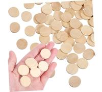SAFIGLE 100 Pcs Unfinished Natural Wood Circles Blank Wooden Chips for DIY Crafts Rustic Slices for Wedding Centerpieces Home Decor and Holiday Decorations