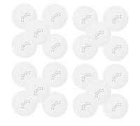 SAFIGLE 100 Sheets Hair Barrettes Display Cards Paper Cardboard for Hair Clips and Bows Compact Mini Holder with Hanging Creative Round Design for Women