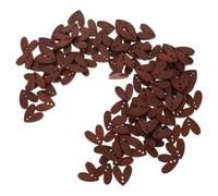 SAFIGLE 100pcs Brown Wooden Heart Buttons for Crafts DIY, 2-Hole Vintage Sewing Buttons for Clothes, Scrapbooking, Wedding Decorations and Handmade Accessories