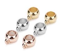 SAFIGLE 100pcs Creative Pendant Big Hole Beads CCB Material DIY Necklace Jewelry Dangler Accessories Golden Color Delicate Eye-catching Design Stylish Chic Elegant for Jewellery Making