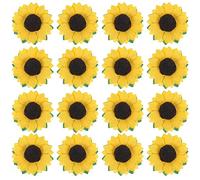 SAFIGLE 100pcs DIY Artificial Sunflower Heads for Crafting Yellow Floral Decoration for Candy Boxes Boxes and Home Decor