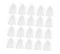 SAFIGLE 100pcs Drawstring Mesh Bags Organza Candy Bags for Storage Mesh Drawstring for Party Favors and Sweets