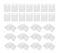 SAFIGLE 100pcs Heart-Shaped Wax Melt Mold Containers with High Transparency Design, Reusable Plastic Wax Molds Tray for Candle Making and Aromatherapy Projects