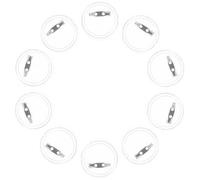 SAFIGLE 10pcs Acrylic Clear Button Pins DIY Badge Maker Kit Transparent Pin Buttons for Clothes Hats Bags Craft Projects