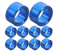 SAFIGLE 10pcs Aluminium Pigeon Leg Ring in Blue for Comfortable and Quick Identification, Sturdy Bird Foot Ring Suitable for Race Organizers and Trainers in Bird Training and Health