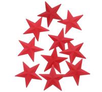SAFIGLE 10pcs Aluminum Five-pointed Star Hat Badge Red Lapel Pins DIY Friendly Stylish Star Brooch for Hats Clothes Accessories and Personal