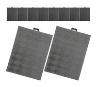 SAFIGLE 10pcs Black Plastic Mesh Canvas Sheets for Cross Stitch and Needlepoint Crafts, Adjustable Sizing and Deformation Prevention, for Classroom Teaching and Embroidery Projects