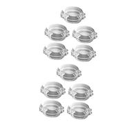 SAFIGLE 10pcs Boy Girl Safety Stove Knob Transparent Gas Burner Protectors Easy Install Oven Lock for Boys and Girls Prevents Accidental Gas Activation Safety for Home