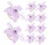 SAFIGLE 10PCS Boys and Girls Pearl Rhinestone Hair Claw Clips Mini Flower Hair Accessories for Girls Toddler Decorative Design