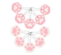 SAFIGLE 10pcs Cat Paw Key Covers Soft PVC Silicone Protective Key Id Caps Easy Installation Assorted Colour for Office and Buildings Random Color