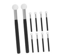 SAFIGLE 10pcs Concealer Brush with Handle Small Mushroom Head Makeup Sponge Applicators for Foundation and Concealer Versatile Dry and Wet Use No Powder Waste Reusable Facial Cream Blender