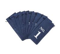 SAFIGLE 10pcs Elegant Wine Drawstring Rope Reusable Wine Bottle Pouch for Tastings Decorative and Convenient