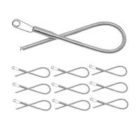 SAFIGLE 10pcs Flexible Spring Drawstring Threader Tool Metal Rope Threading Tool for Easy Cord Threading in Jackets Pants Hoodies Sweaters Portable Foldable Sewing Accessories