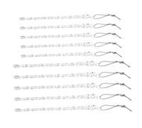 SAFIGLE 10pcs Glass Icicles Hanging Drop Ornaments Spiral Design for Christmas Tree Wedding Party Decorations Transparent Crystal Drops with Mesmerizing Light Refraction