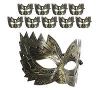 SAFIGLE 10pcs Halloween Eagle Mask Cosplay Mask Bird Party Dress up Performance Halloween for Adults Costume Masquerade Animal Half Face Golden