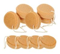 SAFIGLE 10pcs Honeycomb Bath Sponge Water Drop Shape Natural Exfoliating Shower Scrubber Soft Sturdy for Adults and Boys and Girls Daily Bathing Care