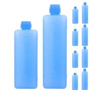 SAFIGLE 10pcs Ice Packs for Lunch Boxes And Cooler, Small Design Reusable Freezer Packs for Cold Chain Transport, Small & Medium Blue Ice Blocks Kit for Beach, Camping & Fishing, Lasting Cold