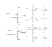 SAFIGLE 10pcs Metal Desktop Book Holder Accessory with Easy Annotation and Suitable for Repeated Use, Silver Page Marker Clips for Library Spaces and Research Sessions, for Students