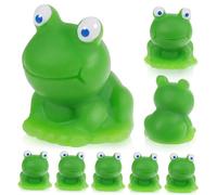 SAFIGLE 10pcs Mini Resin Frog Figurines with Blue Eyes Lifelike Tiny Frogs for Bonsai and Garden Decorations Detailed Craftsmanship Non-fading Resin for Micro Landscape and Home Ornament