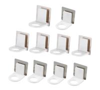 SAFIGLE 10PCS No-drill Shower Gel Bottle Rack with Adhesive Wall Mount Brushed Finish Suitable for Shampoo and Hand Wash Bottles Easy Installation Sturdy Suction Cup Fixing