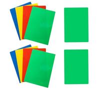 SAFIGLE 10pcs Reusable Pp Writing Pads for Students and Office Use, Round Shape Desk Pads that Will Not Hurt Your Hands, for School and Office Writing Tasks Random Color