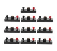 SAFIGLE 10pcs Screw Bulb Lamp Holders with Brass Socket for Physics Experiments School Teaching Instruments Plastic Base Light Bulb Holders for Electrical Lab Use