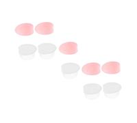 SAFIGLE 10pcs Silicone Lip Brush Anti-lost Covers with Dustproof Protective Sleeves for Lip Mask Application, Semi- and Red Makeup Brush Head Covers for Travel and Daily Use