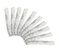 SAFIGLE 10pcs Silver Sequin Elastic Headbands for Women Stretchable Hair Accessories with Bling Detail Comfortable Flexible Headwear for Holiday Wedding Carnival Parties