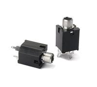 SAFIGLE 10pcs Square Endpin Jack for Guitar Input Output Socket Plated Cylinder Plug Socket for Electric Guitar Accessories