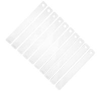 SAFIGLE 10pcs Transparent Acrylic Clay Thickness Guides Polymer Clay Rolling Pin Depth Sticks for Pottery Modeling Tools Uniform Slab Thickness Control